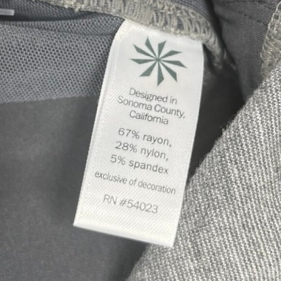 Athleta Ponte Moto Pants Womens Size 10 Gray Zipper Pockets Snap Button Closure - Picture 4 of 11